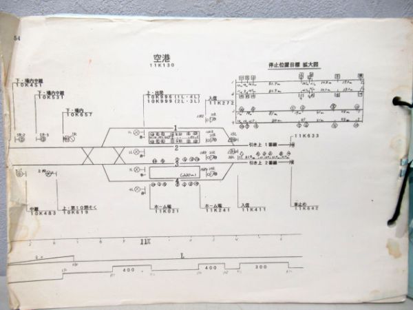 信号機建植位置図及び配線略図(阪和線・空港線) - 銀河