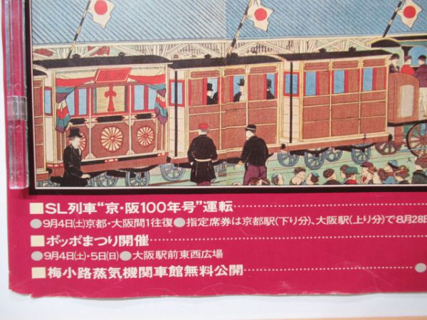 京都～大阪間鉄道開通100年車内ポスター
