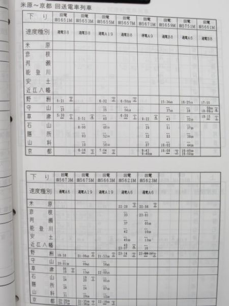列車運転時刻表2冊