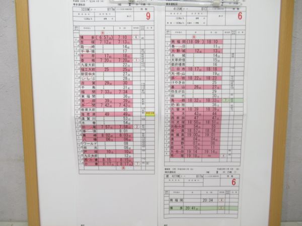 博多運転区鹿児島本線バラ6枚