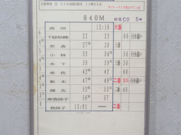 松戸運転区 55行路 揃い