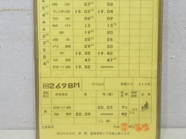 平運転区 119～1行路 揃い