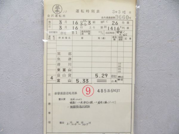金沢運転所 3組 26仕業(特急雷鳥45号・18号入り) 揃い