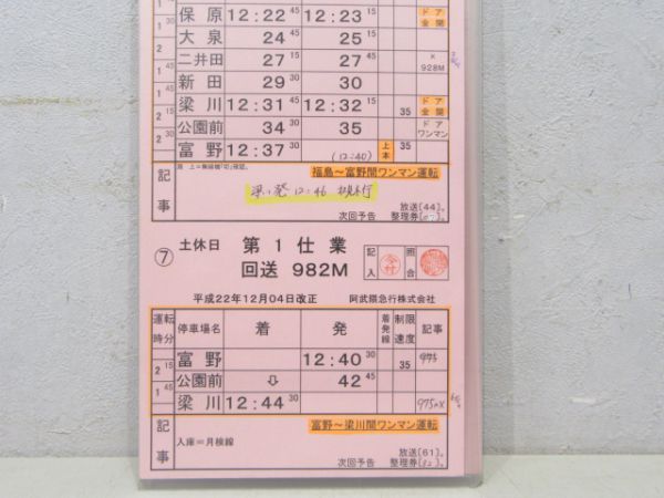 阿武隈急行 第1仕業 行路揃い