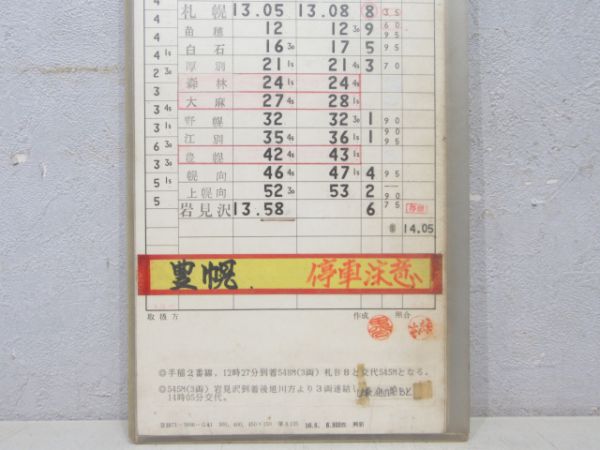 札幌運転区 第2-1仕業 行路揃い