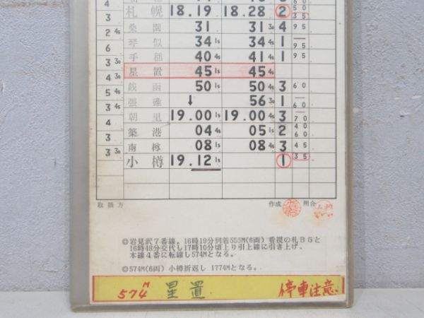 札幌運転区 第2-1仕業 行路揃い