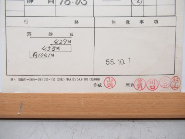 静岡運転所荷物揃い