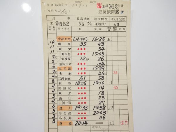 豊橋機関区飯田線