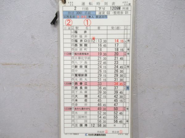 えちぜん鉄道揃い