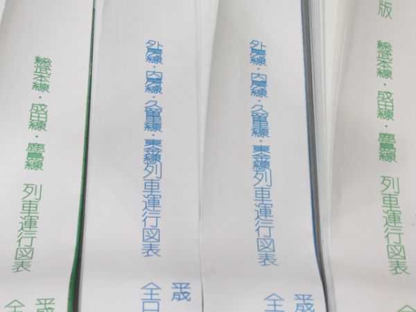 JR東日本千葉支社列車ダイヤ9線区