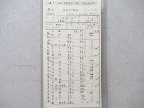 七尾運転区能登路
