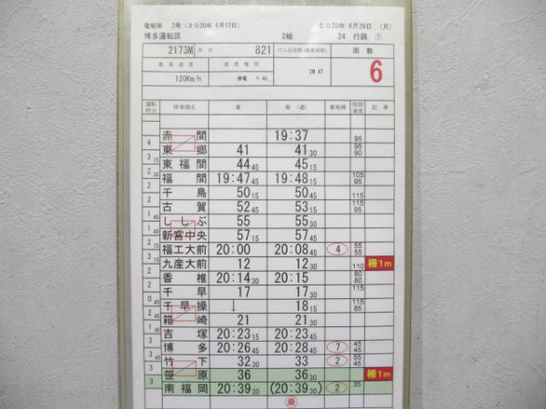 博多運転区821系バラ2枚