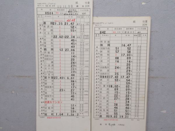 酒田機関区バラ10枚