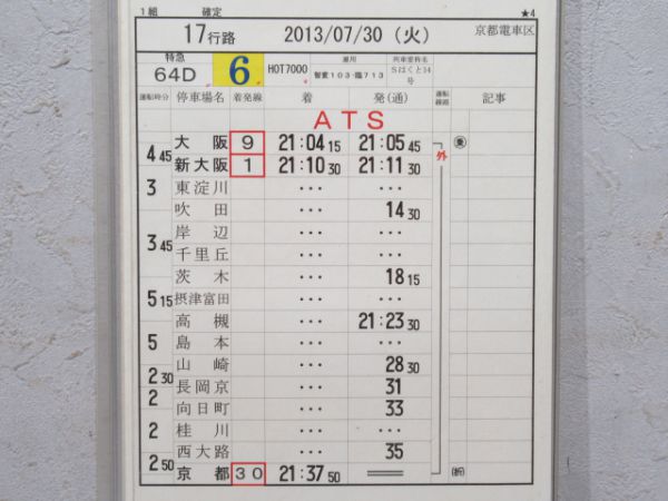 京都電車区スーパーはくと