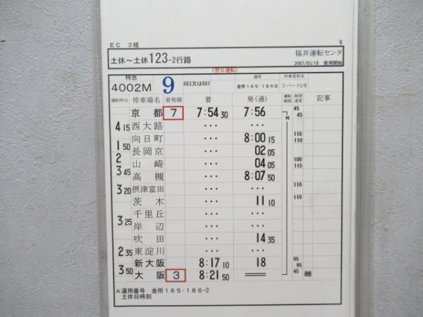 福井運転センターサンダーバード