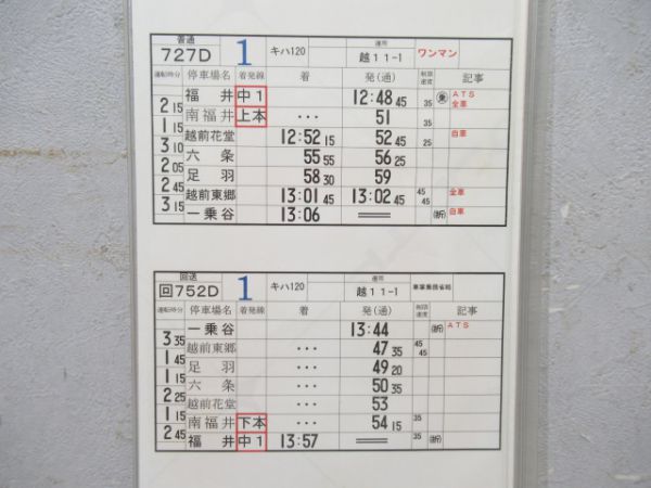 福井運転センター普通揃い