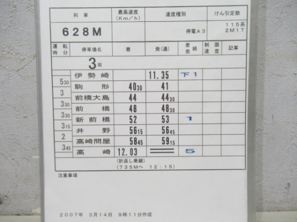 JR新前橋運輸区485系入り揃い