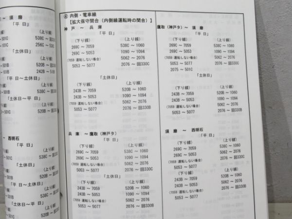 列車運転所時刻表4冊と運転関係長期通達