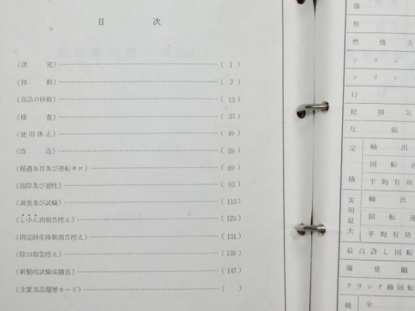 気動車機関 履歴簿 (キハ200-1008)