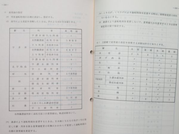 JR四国 列車運転時刻表(附 宇高航路運航時刻)