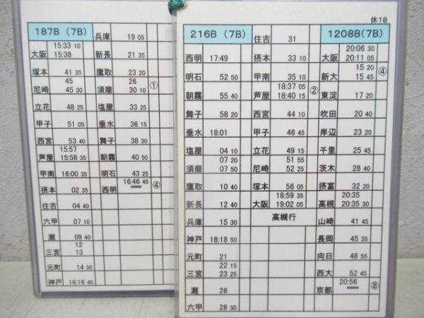 姫路列車区行路票揃い