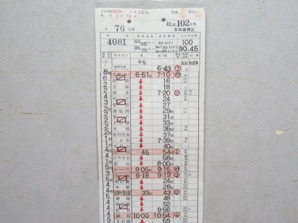 JR福岡機関区定期貨物