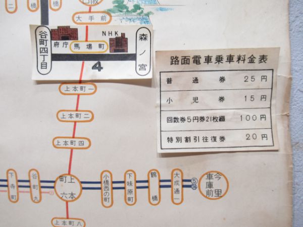 大阪市営路面・地下鉄案内図