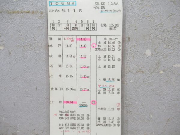 車掌スタフひたち・スーパーひたち2枚