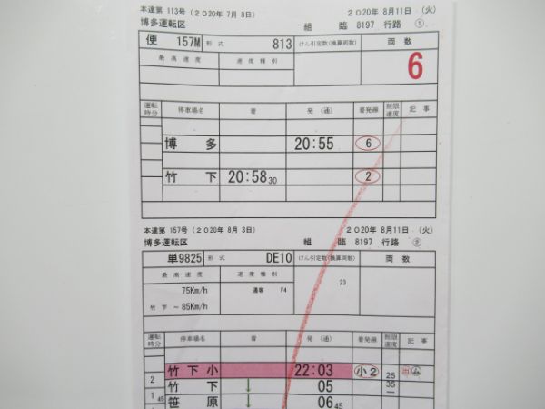 博多運転区 ③仕業 揃い(DE10)