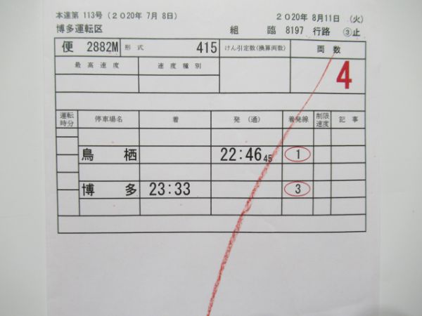 博多運転区 ③仕業 揃い(DE10)