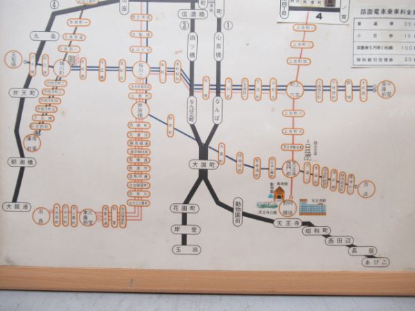 大阪市営 路面電車・地下鉄 案内図