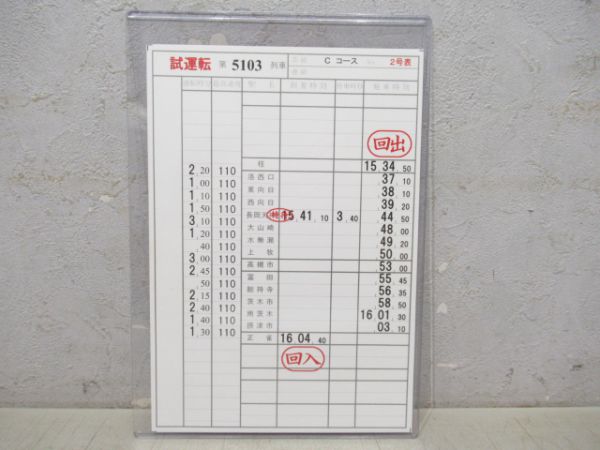 阪急試運転Cコース