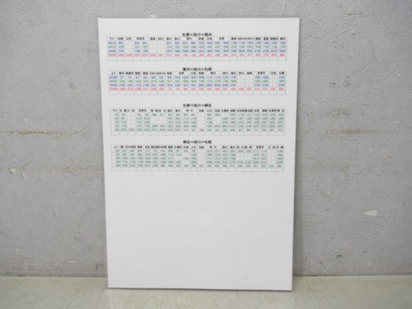 気動車運用図表(キハ183系・キハ261系)