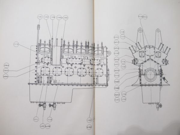 DML61S形機関部品表付図