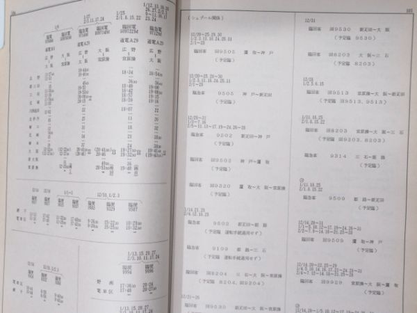 JR西日本 平成2年度「冬季多客臨関係達」