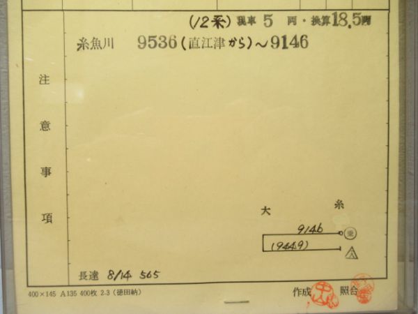 糸魚川列車区12系揃い