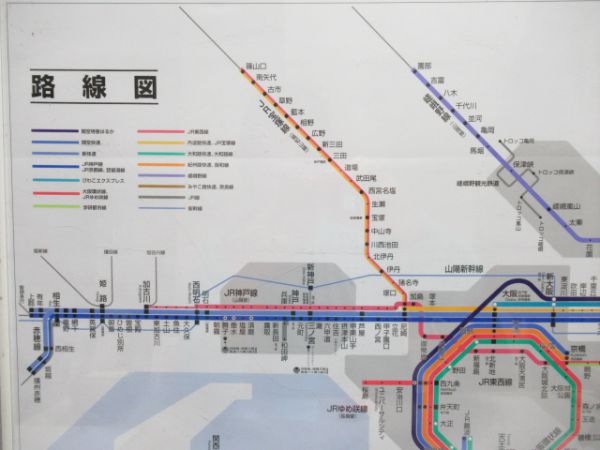 JR西日本 路線案内図