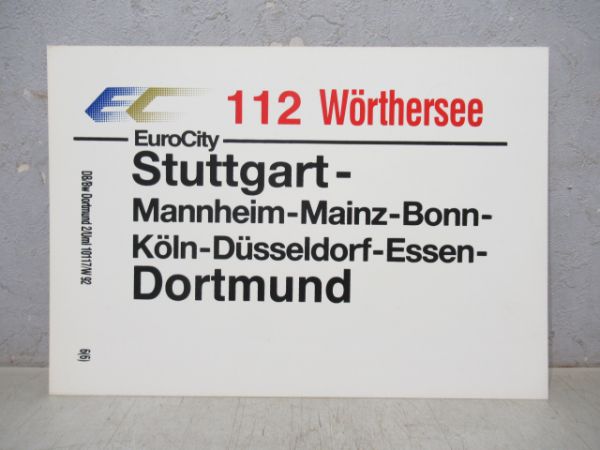 ドイツ鉄道サボ ユーロシティ112/---