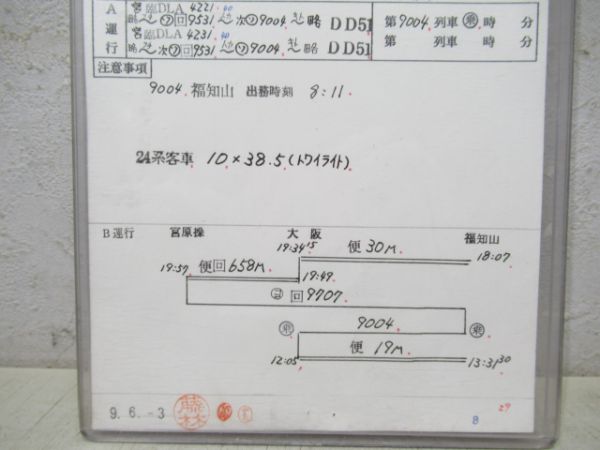 福知山運転所団臨24系トワイライト揃い