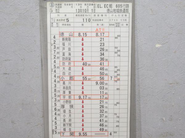 徳山地域鉄道部あさかぜ