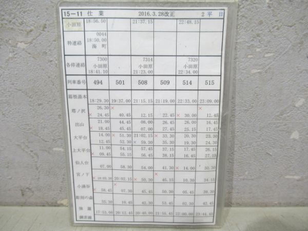 箱根登山鉄道スタフ4枚