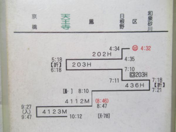 運転士行路表揃い