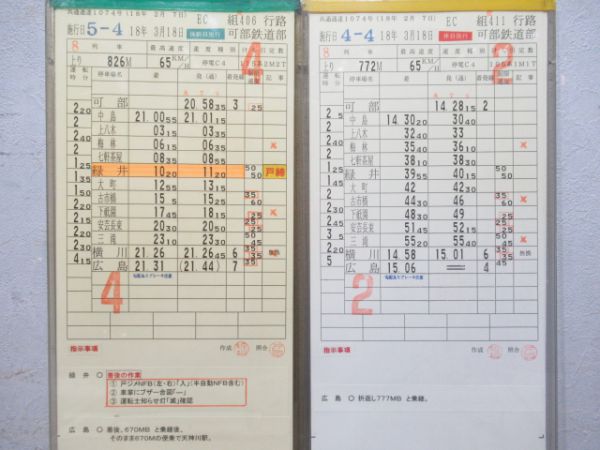可部鉄道部バラ4仕業
