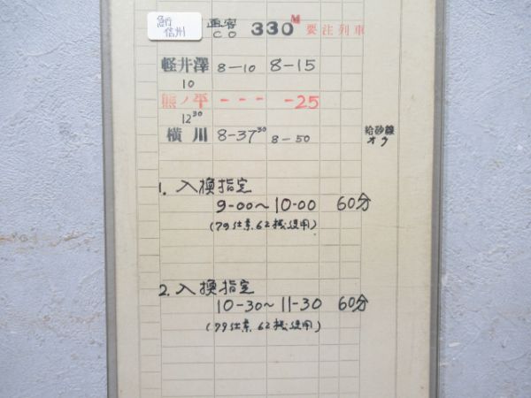 横川機関区 AB14仕業 揃い(急行 信州入り)