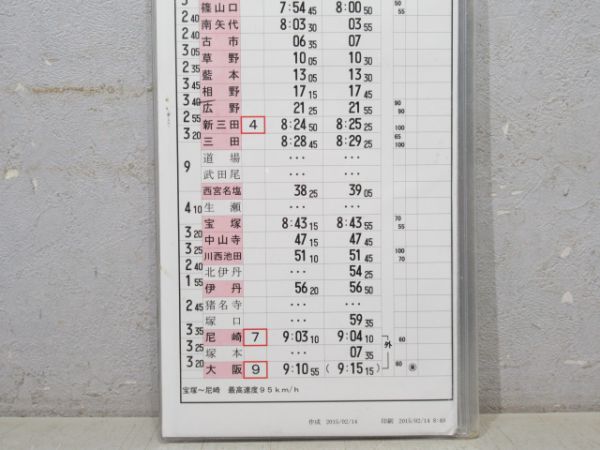 福知山運転所 44行路 揃い(こうのとり 入り)