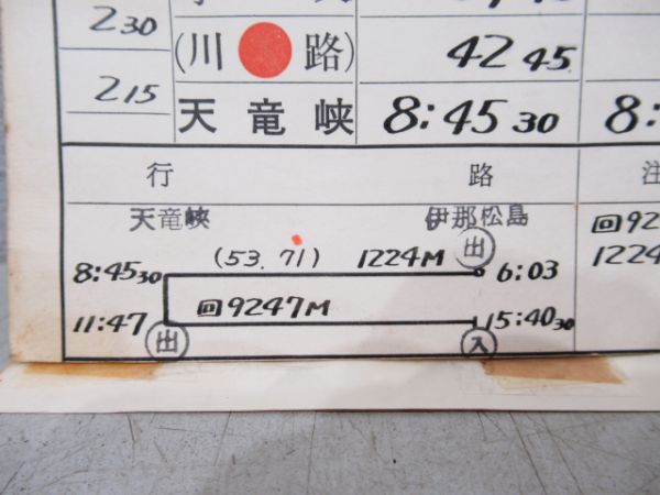 伊那松島機関区揃いと飯田線ED19 6 通票孔形表示