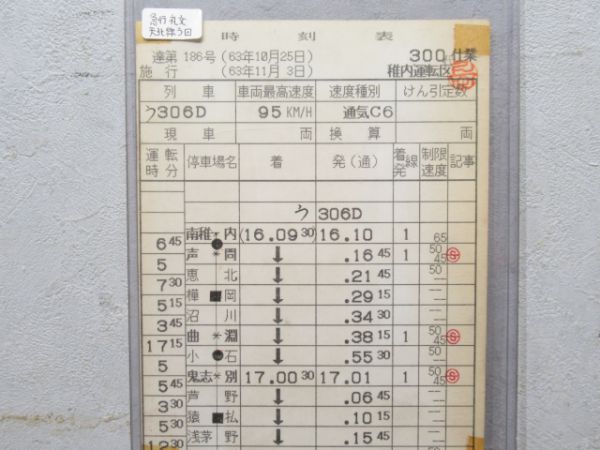 稚内運転区 300仕業 (急行 礼文)