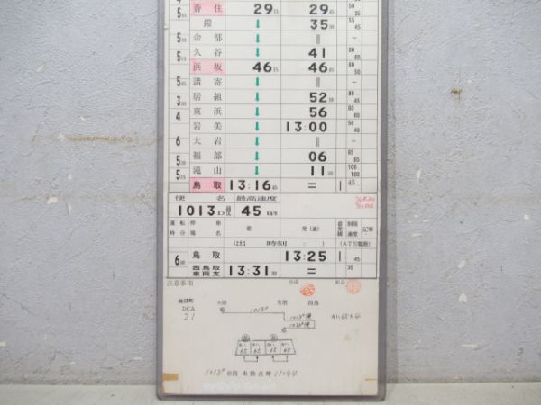 米子運転所 64行路 (はまかぜ/エーデル鳥取)