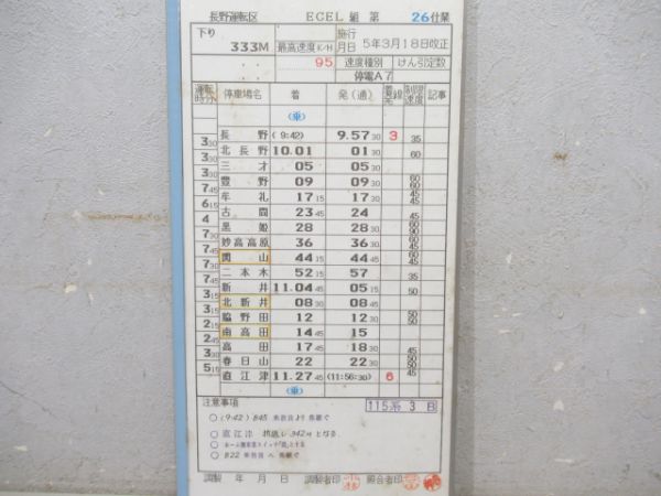 長野運転区115系揃い