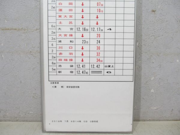 小金井運転区 平B11行路 揃い